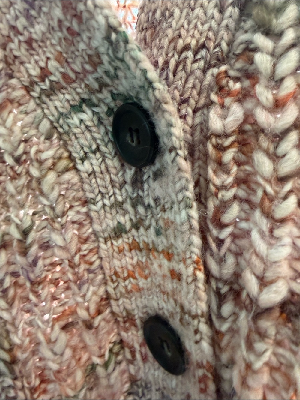 A.L.C. Neutral Multitone Knit Button Cardigan - Picture 3 of 5